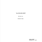 All The Right Moves Movie Script
