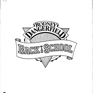 Back To School Movie Script