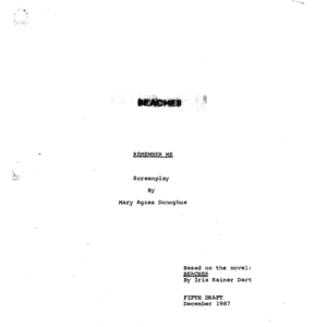 Beaches Movie Script