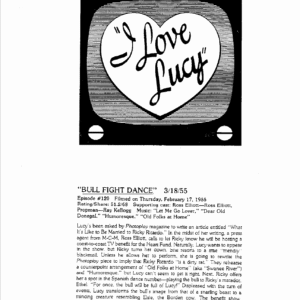 I Love Lucy TV Script 6