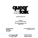 Queer As Folk TV Scripts
