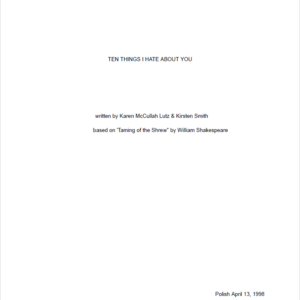 10 Ten Things I Hate About You Movie Script