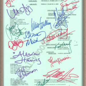 All My Children Signed Script