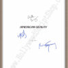 American Beauty Signed Script