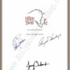 Beauty and the Beast Signed Script