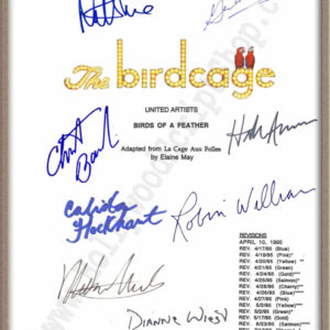 Birdcage Signed Script