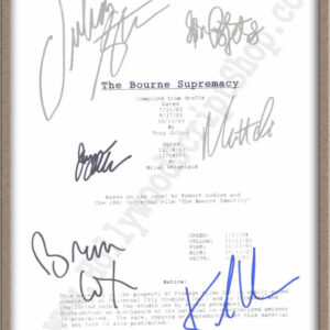 Bourne Supremacy Signed Script