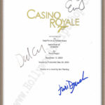 Casino Royale Signed Script