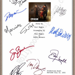 Crash Signed Movie Script