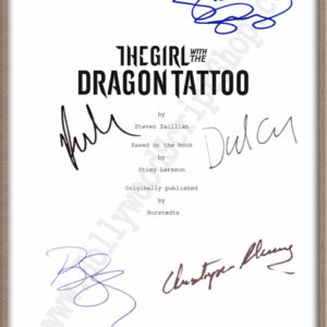 Girl With The Dragon Tattoo Signed Script