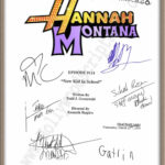 Hannah Montana Signed Script