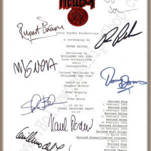 Hellboy 1 Signed Script