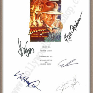 Indiana Jones 2 Signed Script