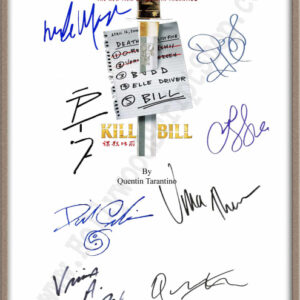 Kill Bill 12 Signed Script