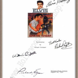 Love Me Tender Signed Script