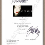 Memoirs of a Geisha Signed Script