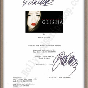 Memoirs of a Geisha Signed Script