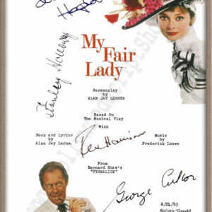 My Fair Lady Signed Script