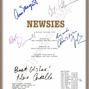 Newsies Signed Script