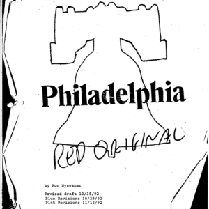 Philadelphia Movie Script