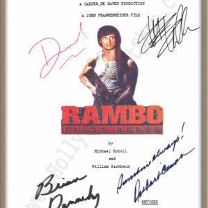 Rambo Signed Script