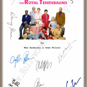 Royal Tenenbaums Signed Script