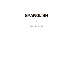 Spanglish Movie Script