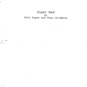 Superbad Movie Script