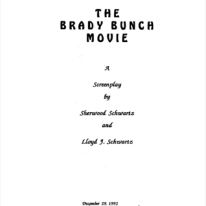 The Brady Bunch Movie Script