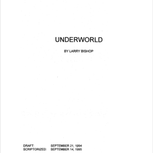 Underworld 1996 Movie Script