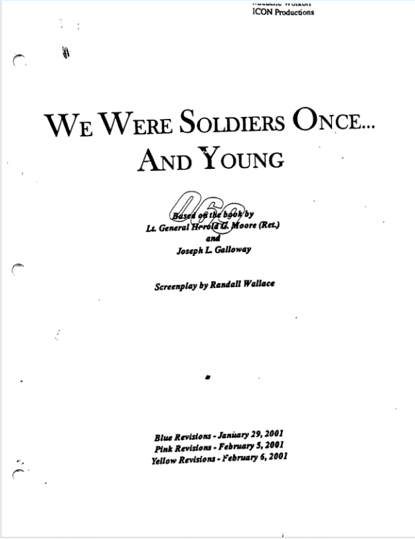 We Were Soldiers Movie Script