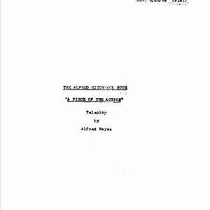Alfred Hitchcock TV Scripts (The Alfred Hitchcock Hour)