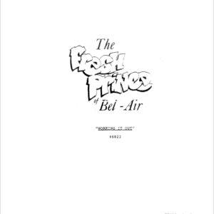 Fresh Prince of Bel Air TV Script