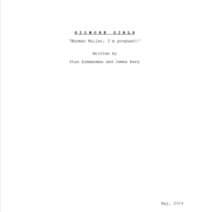 Gilmore Girls TV Scripts