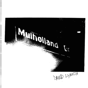 Mulholland Drive Movie Script 1