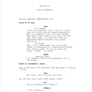 My Girl Movie Script