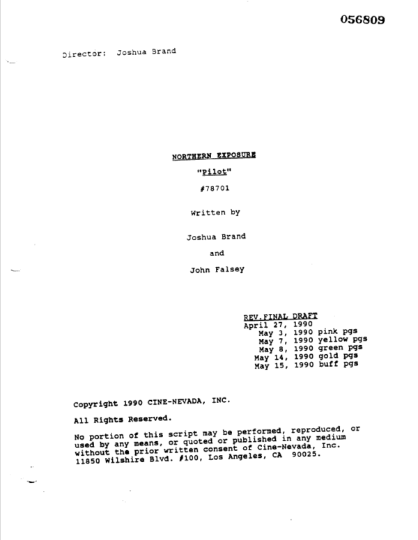 Northern Exposure TV Scripts
