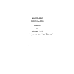 Quantum Leap TV Scripts 1