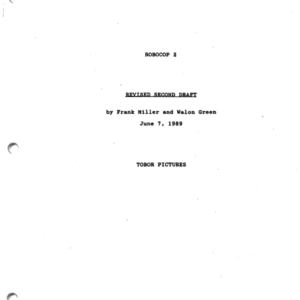 Robocop 2 Movie Script