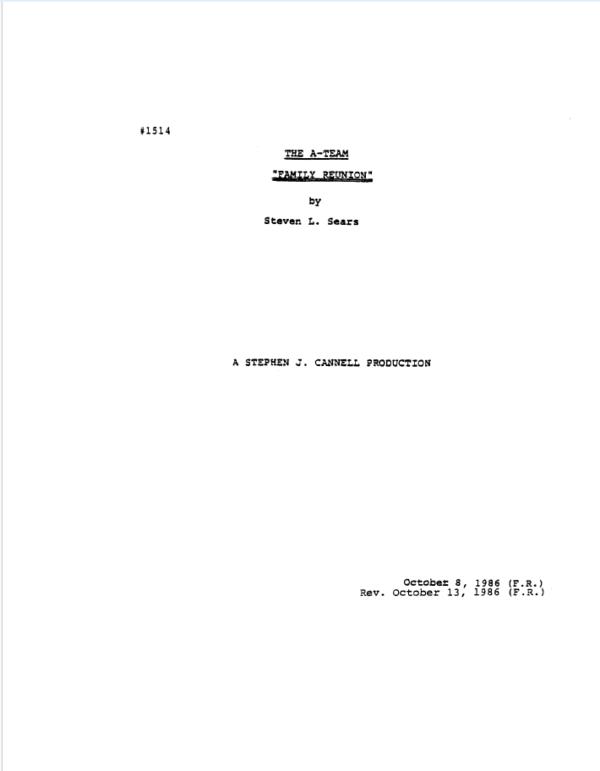 The A Team TV Scripts