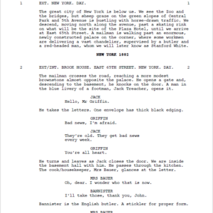 The Gilded Age TV Scripts