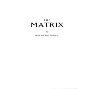 The Matrix Movie Script