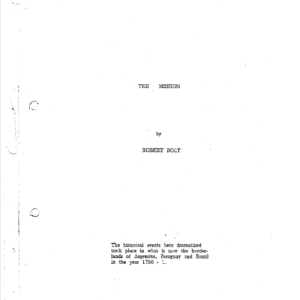 The Mission Movie Script