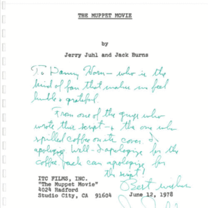 The Muppet Movie Script