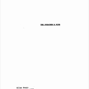 The Preacher's Wife Movie Script