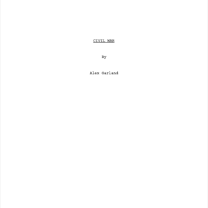 Civil War (2024) Movie Script