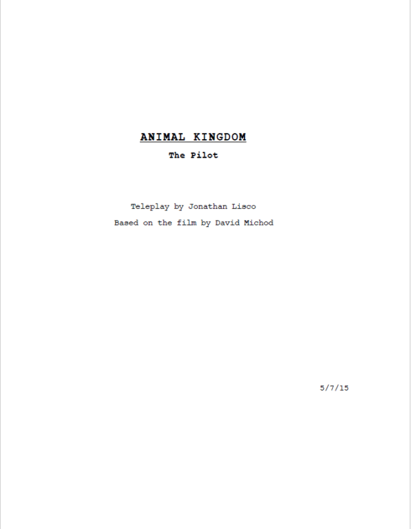 Animal Kingdom TV Scripts