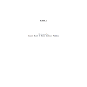 Moana 2 Movie Script